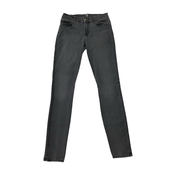7 For All Mankind 7FAM the Skinny Jeans Sz 26 Gray - Picture 1 of 12